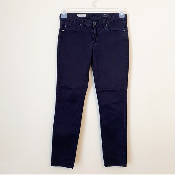 Ag Adriano Goldschmied Stevie Ankle Black Jeans - Picture 1 of 14